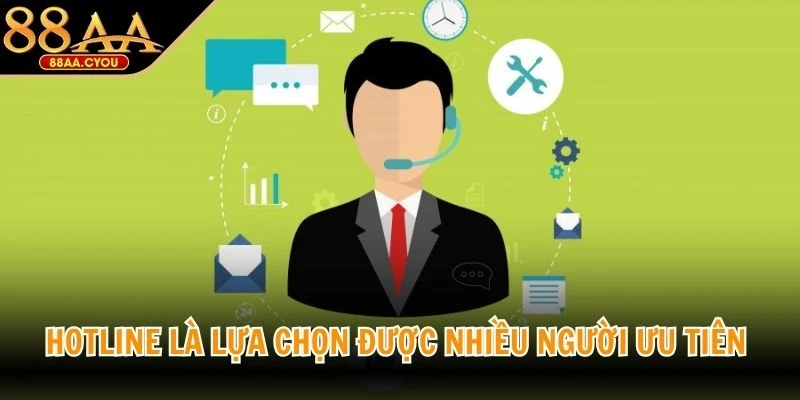 Hotline là lựa chọn được nhiều người ưu tiên nhờ khả năng trao đổi trực tiếp